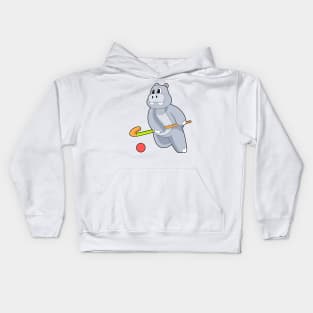 Hippo Hockey Hockey stick Kids Hoodie